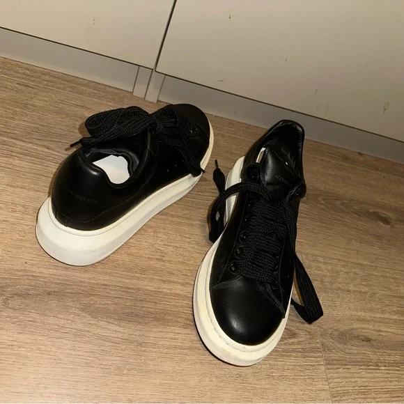 Alexander McQueen Black and White Sneakers Size 38 1/2